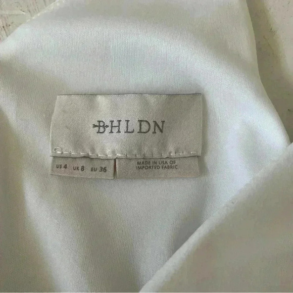 BHLDN V-Neck Maxi Dress White Bridesmaid Wedding Size 4 - Picture 4 of 15